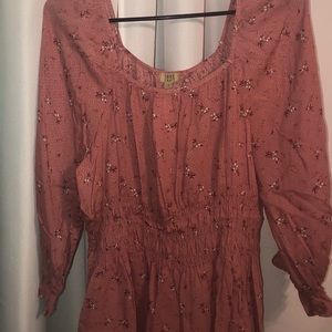 Women’s Country Print Fitted Top